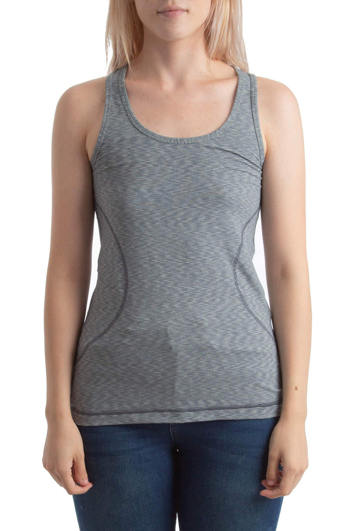 Blusa Zella estampado y gris, vista frontal – ClosetRehab