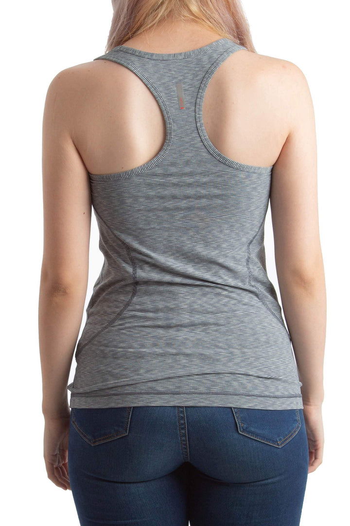Blusa Zella estampado y gris, vista posterior – ClosetRehab
