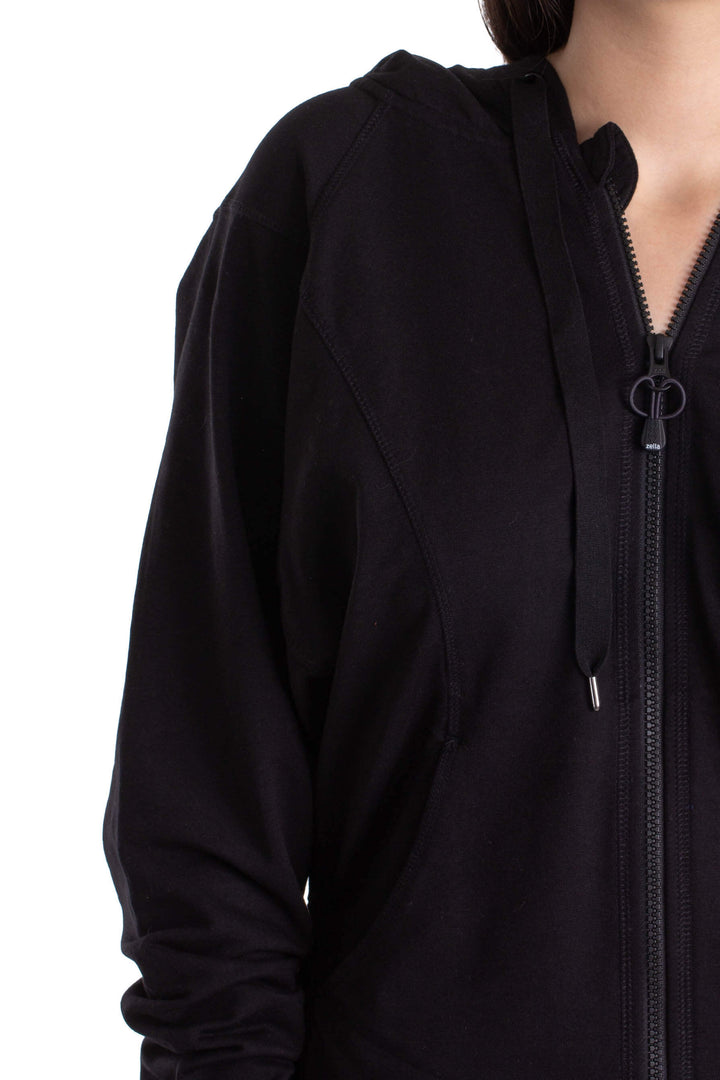 Chamarra Zella negro, detalle – ClosetRehab