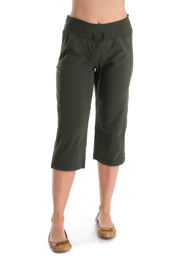 Pantalón Zella verde, vista frontal – ClosetRehab