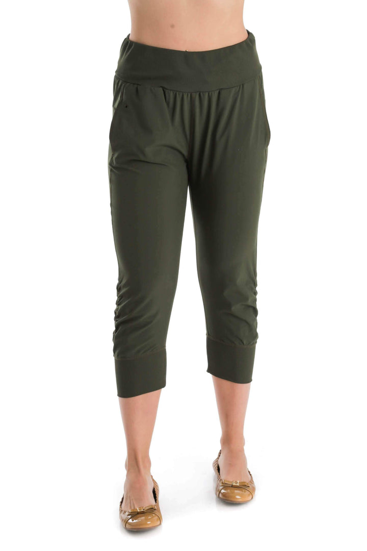 Pantalón Zella verde, vista frontal – ClosetRehab