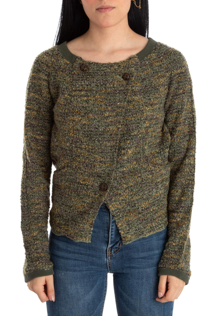 Abrigo Free People verde, vista frontal – ClosetRehab