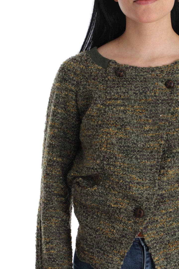 Abrigo Free People verde, vista lateral – ClosetRehab