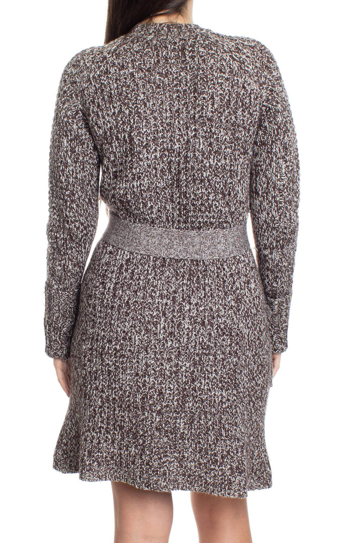 Vestido BCBGMAXAZRIA café, vista posterior – ClosetRehab