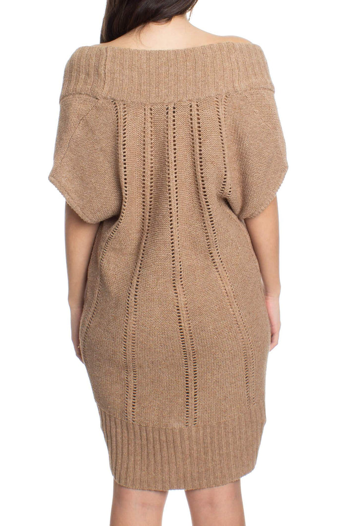 Vestido BCBGMAXAZRIA café, vista posterior – ClosetRehab