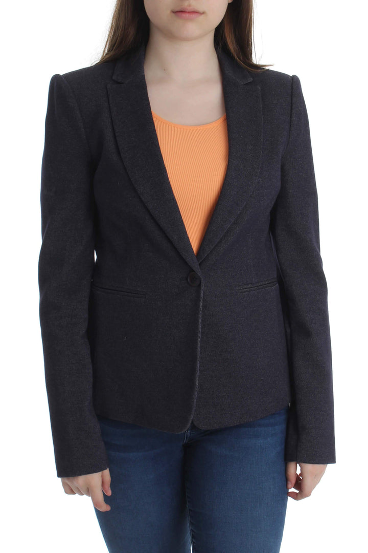 Saco BCBGMAXAZRIA azul, vista frontal – ClosetRehab