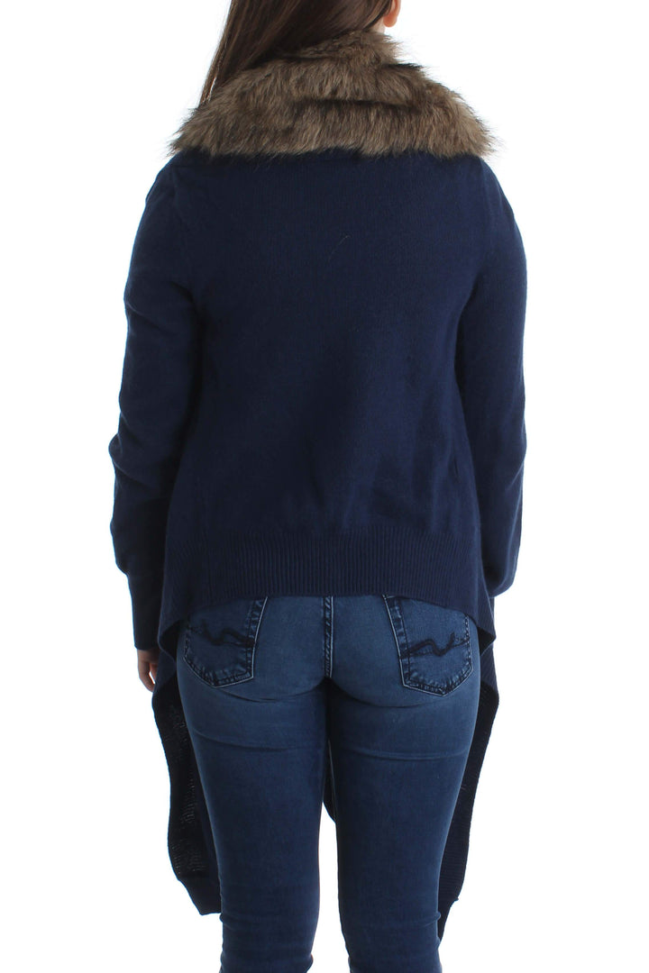 Suéter BCBGMAXAZRIA azul, vista posterior – ClosetRehab
