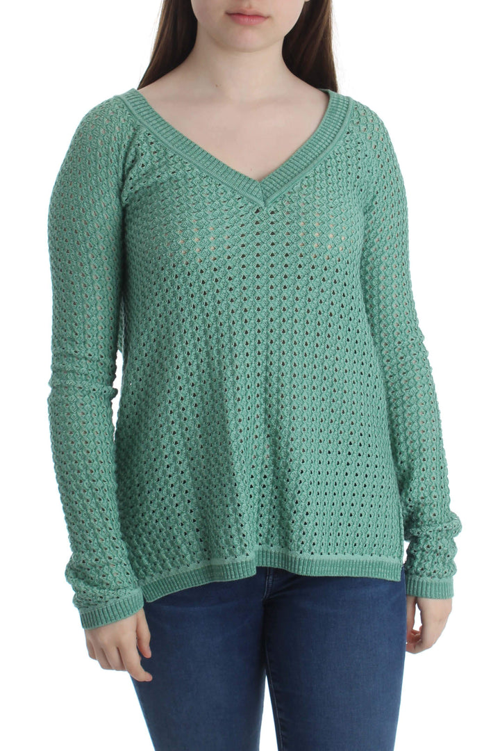Suéter BCBGMAXAZRIA verde, vista frontal – ClosetRehab