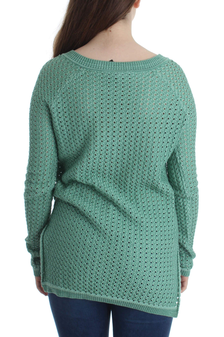 Suéter BCBGMAXAZRIA verde, vista posterior – ClosetRehab