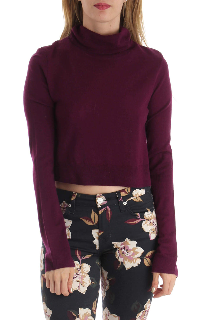 Suéter BCBGMAXAZRIA morado, vista frontal – ClosetRehab