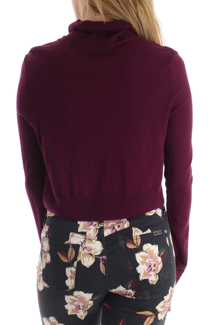 Suéter BCBGMAXAZRIA morado, vista posterior – ClosetRehab