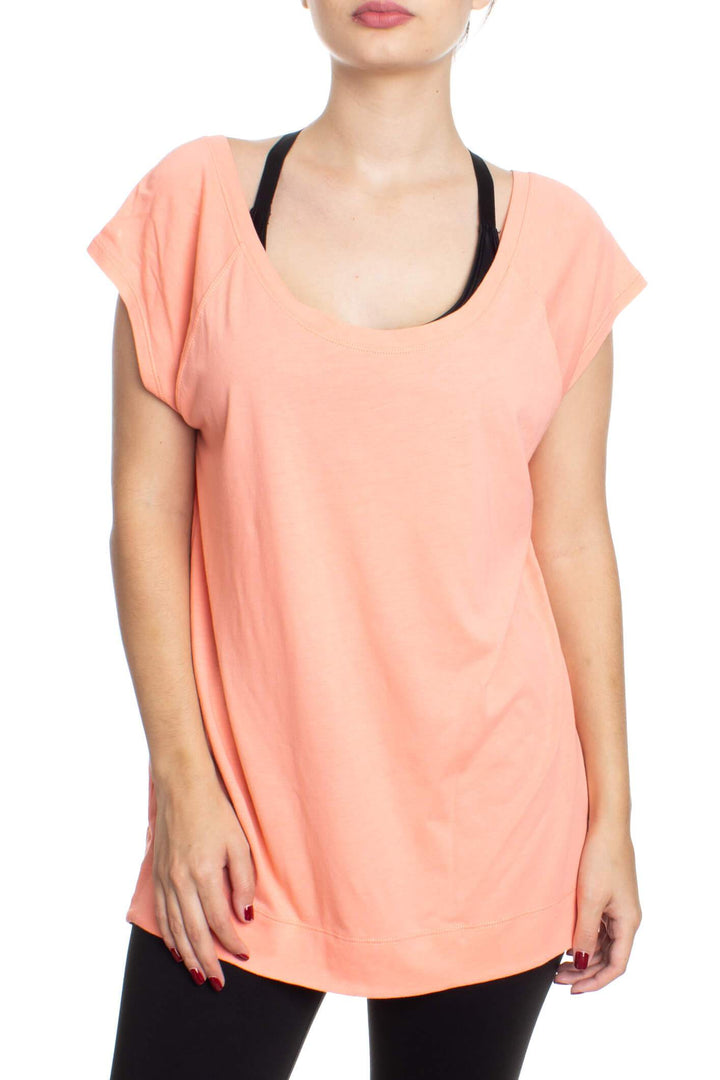 Blusa Zella naranja, vista frontal – ClosetRehab