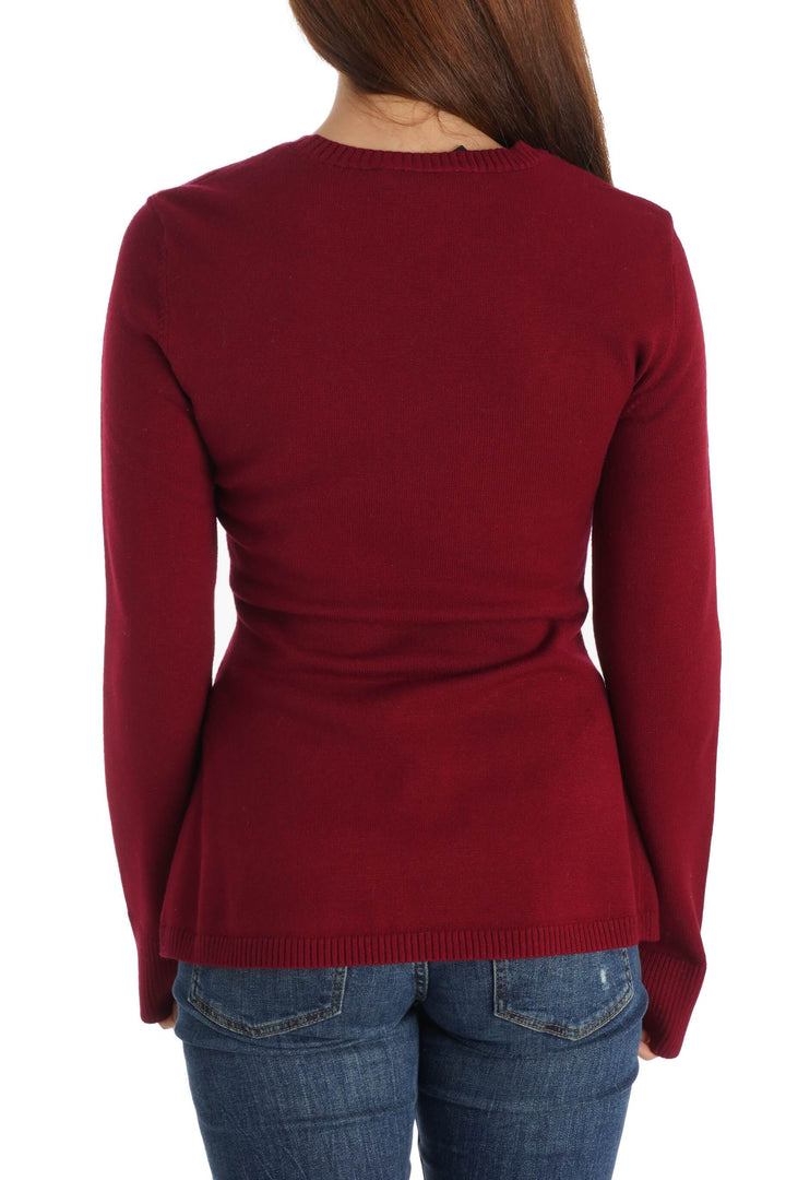 Blusa BCBG Maxazria rojo, vista posterior – ClosetRehab