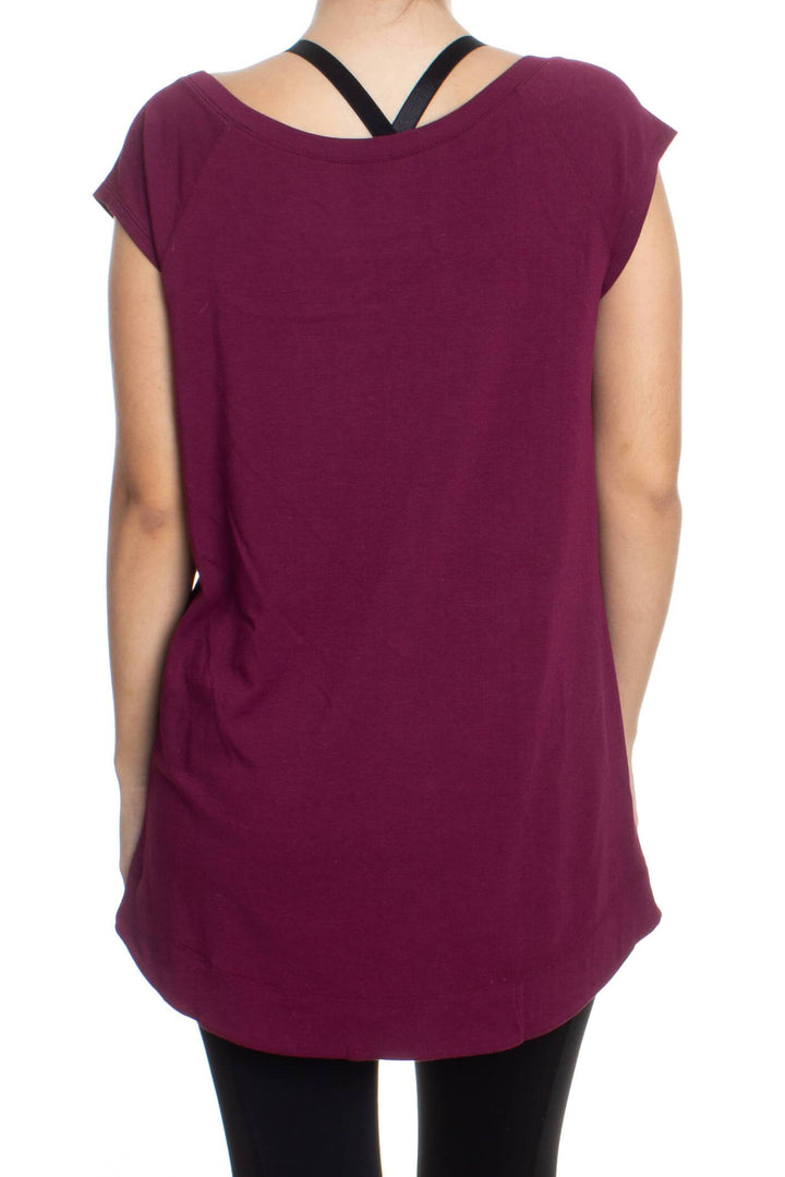Blusa Zella morado, vista posterior – ClosetRehab