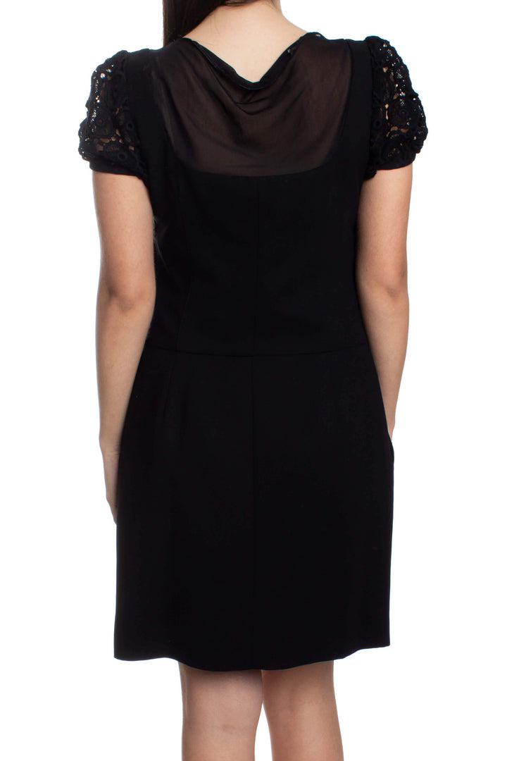 Vestido Laundry by Shelli Sagal negro, vista posterior – ClosetRehab