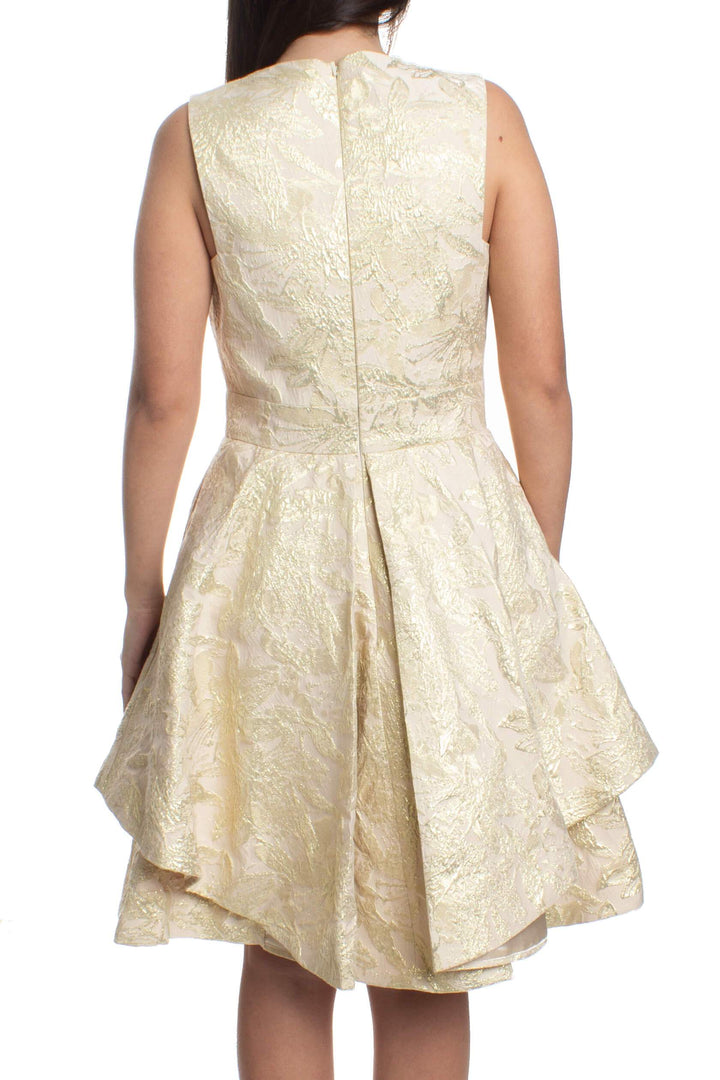 Vestido Jovani dorado, vista posterior – ClosetRehab