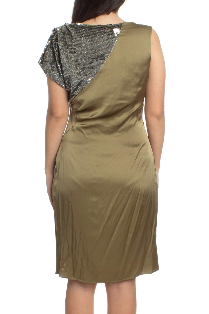 Vestido Poleci verde, vista posterior – ClosetRehab