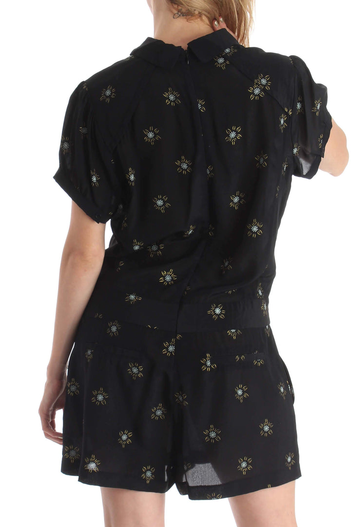 Jumpsuit Pam & Gela negro, vista posterior – ClosetRehab