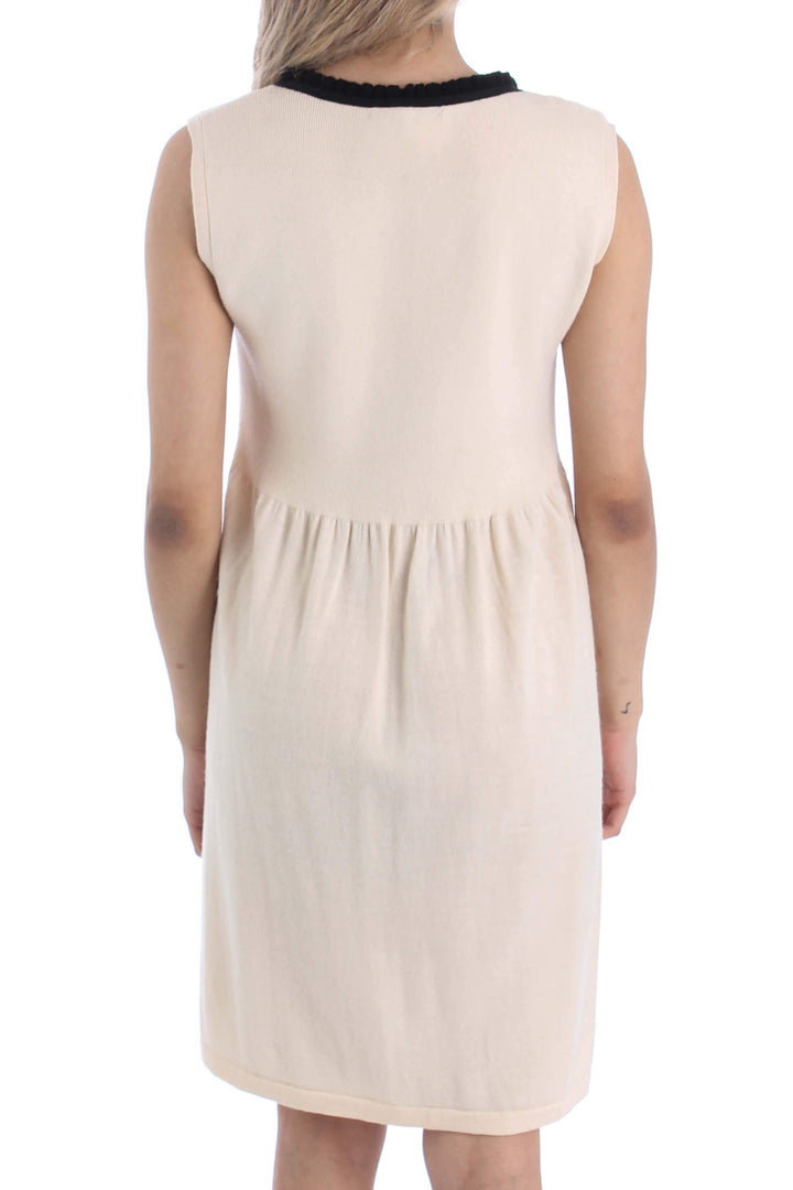 Vestido BCBG Maxazria estampado y negro, vista posterior – ClosetRehab