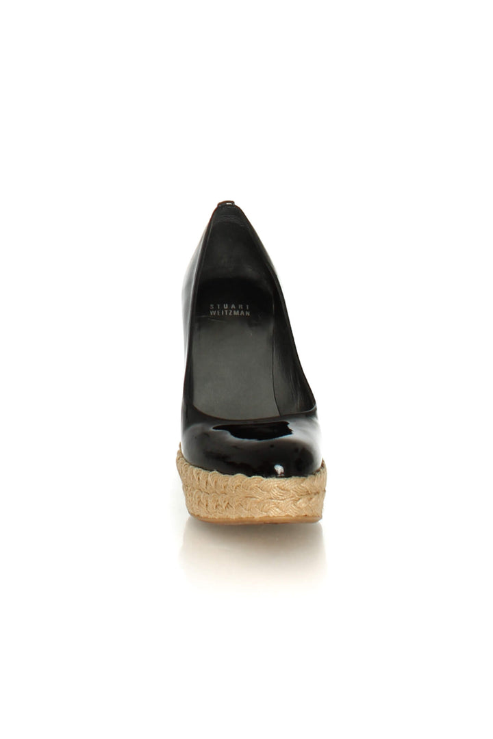Zapato Stuart Weitzman negro, vista lateral – ClosetRehab