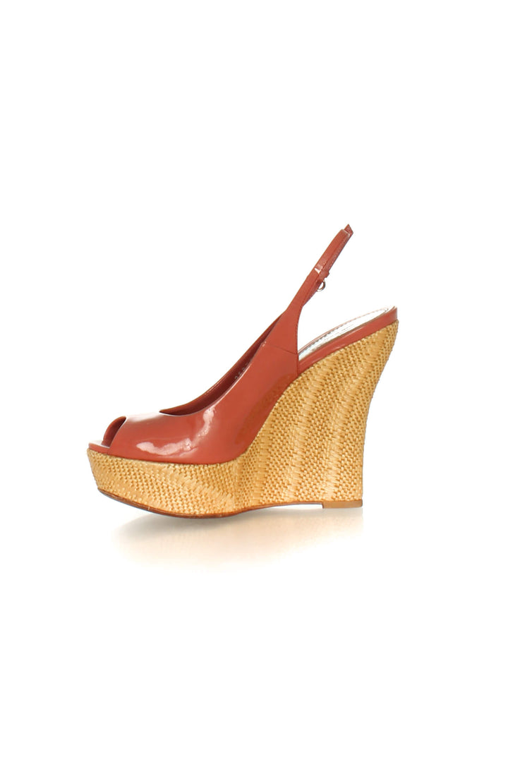 Zapato Gucci café y rosa, detalle – ClosetRehab