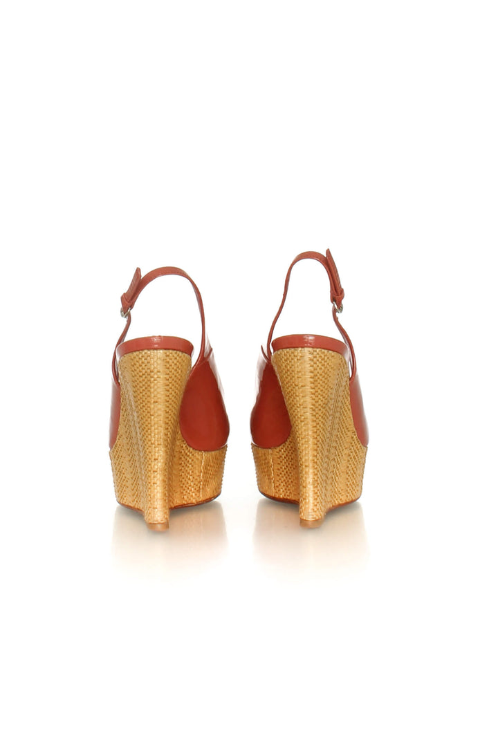 Zapato Gucci café y rosa, detalle 6 – ClosetRehab