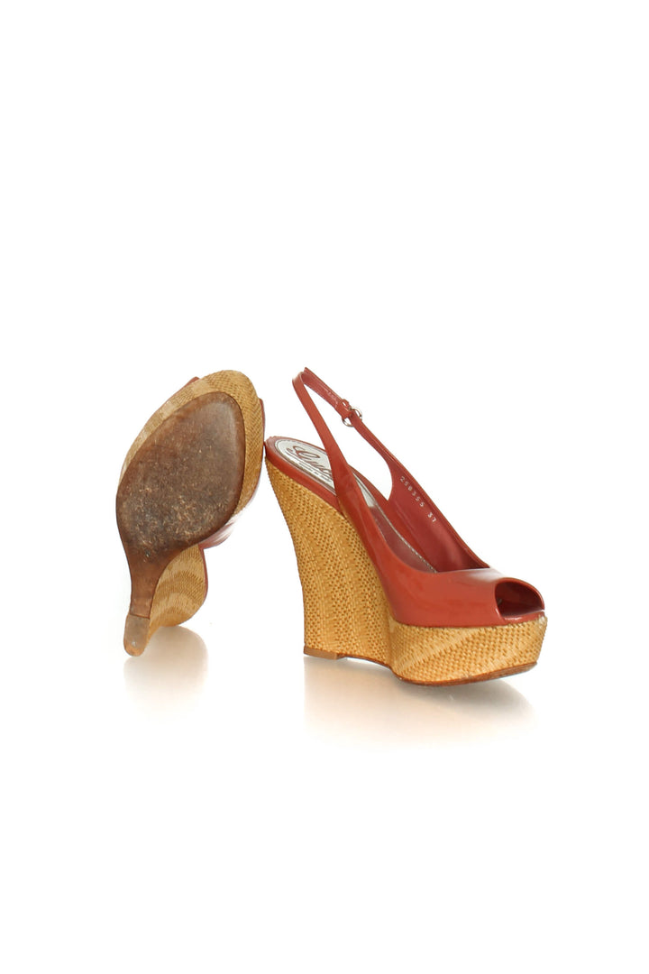 Zapato Gucci café y rosa, detalle 8 – ClosetRehab