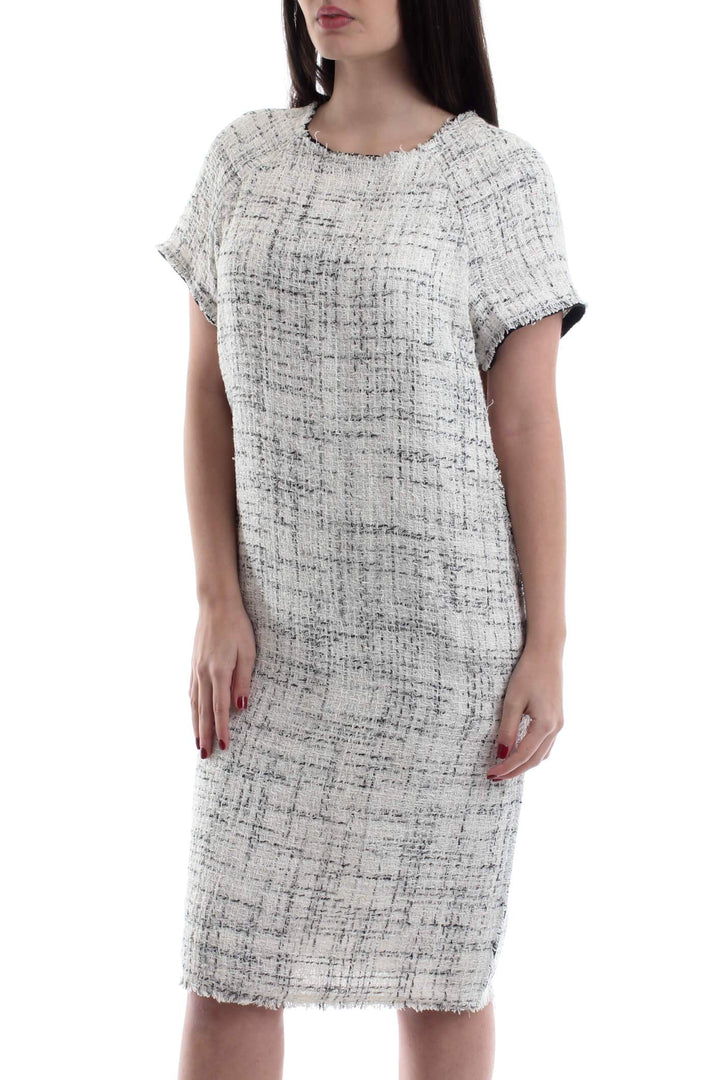 Vestido Angel Schlesser blanco, vista frontal – ClosetRehab