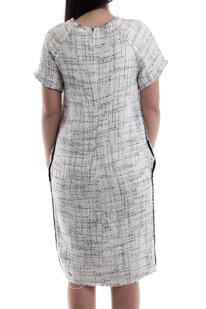 Vestido Angel Schlesser blanco, vista posterior – ClosetRehab
