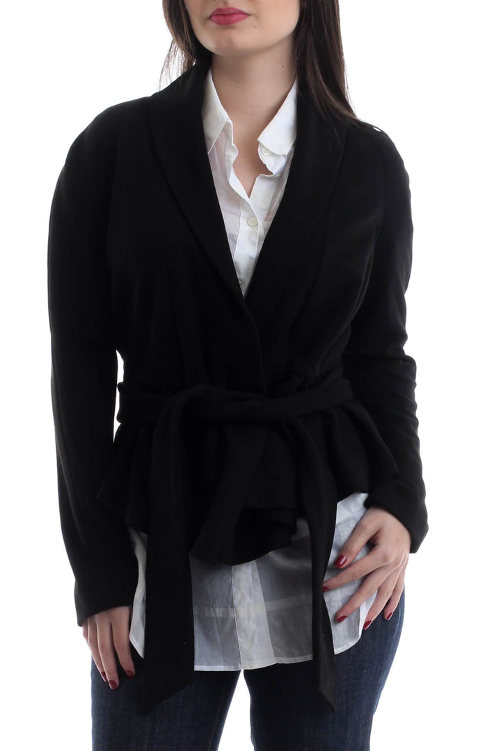 Saco Diane von Furstenberg negro, vista frontal – ClosetRehab