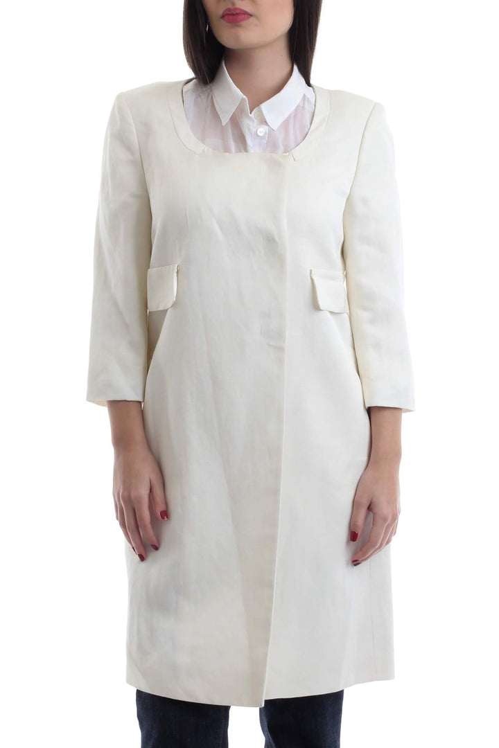 Saco Angel Schlesser blanco, vista frontal – ClosetRehab