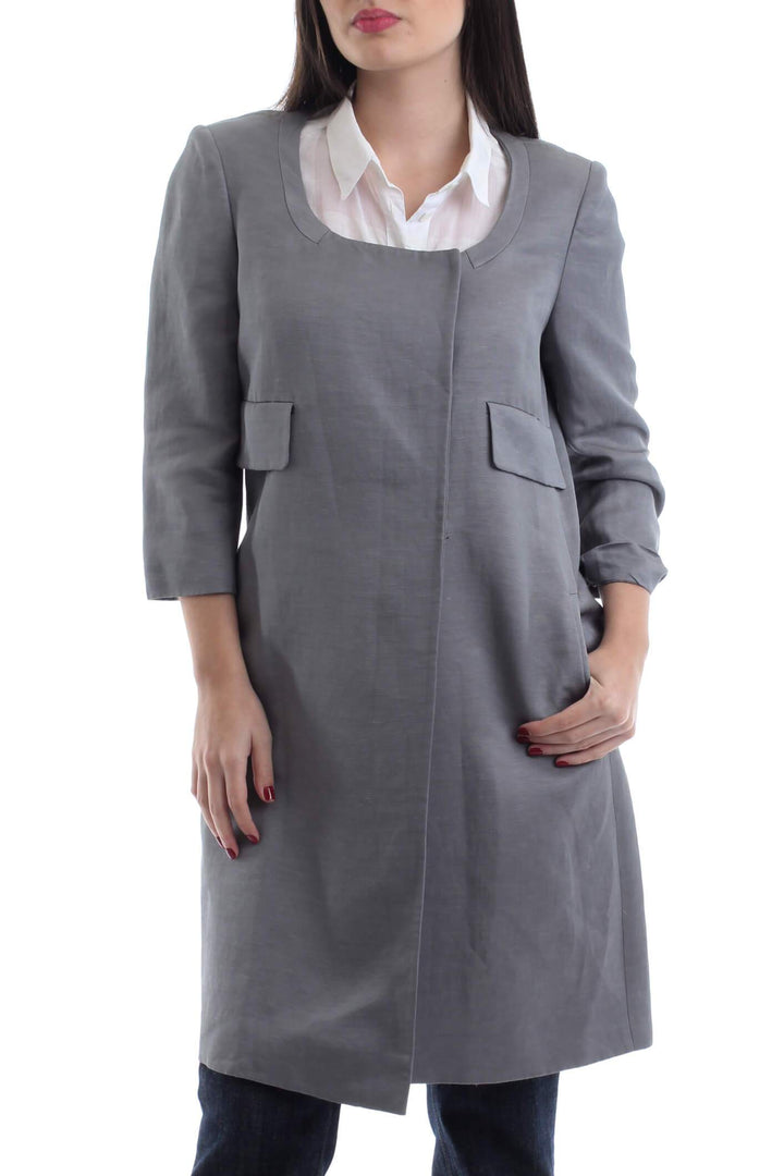 Saco Angel Schlesser gris, vista frontal – ClosetRehab