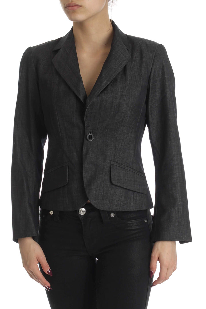 Saco Lida Baday gris, vista frontal – ClosetRehab