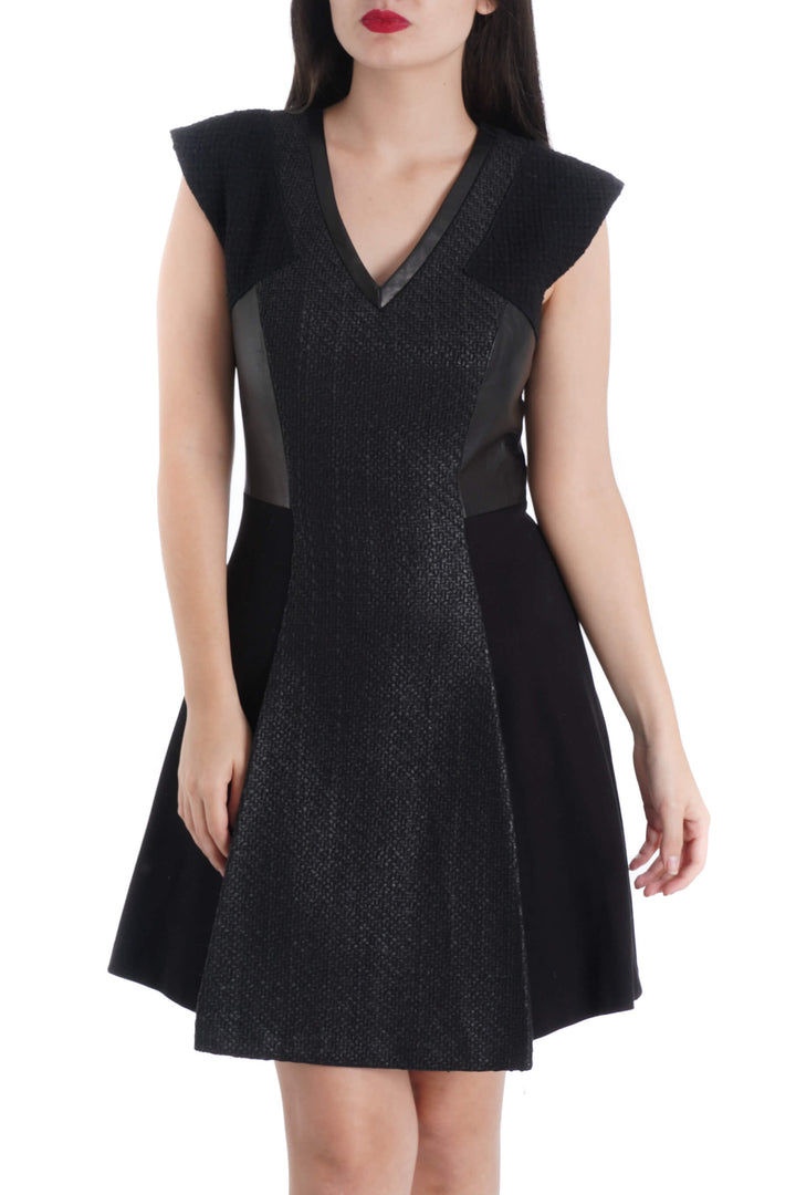 Vestido Rebecca Taylor NWT negro, vista frontal – ClosetRehab