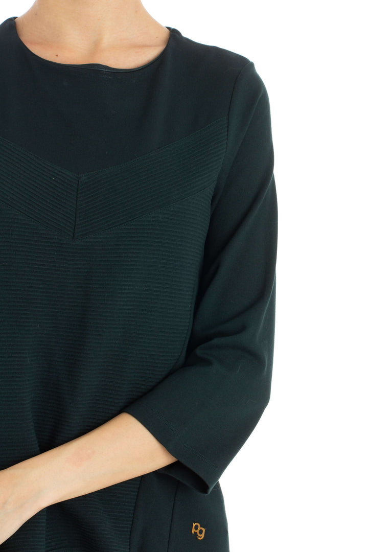 Blusa Purificacion Garcia verde, vista lateral – ClosetRehab