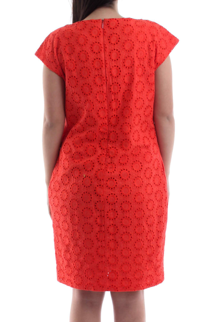 Vestido Carolina Herrera rojo, vista posterior – ClosetRehab