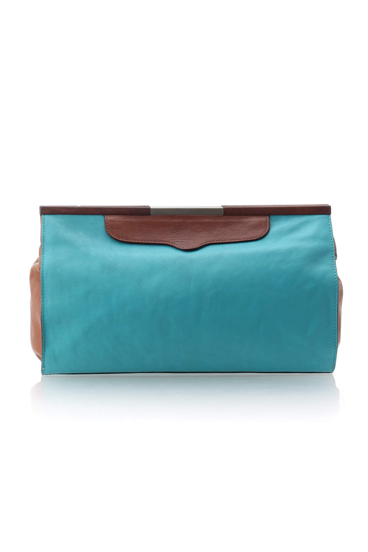 Bolsa Rebecca Minkoff azul, vista lateral – ClosetRehab
