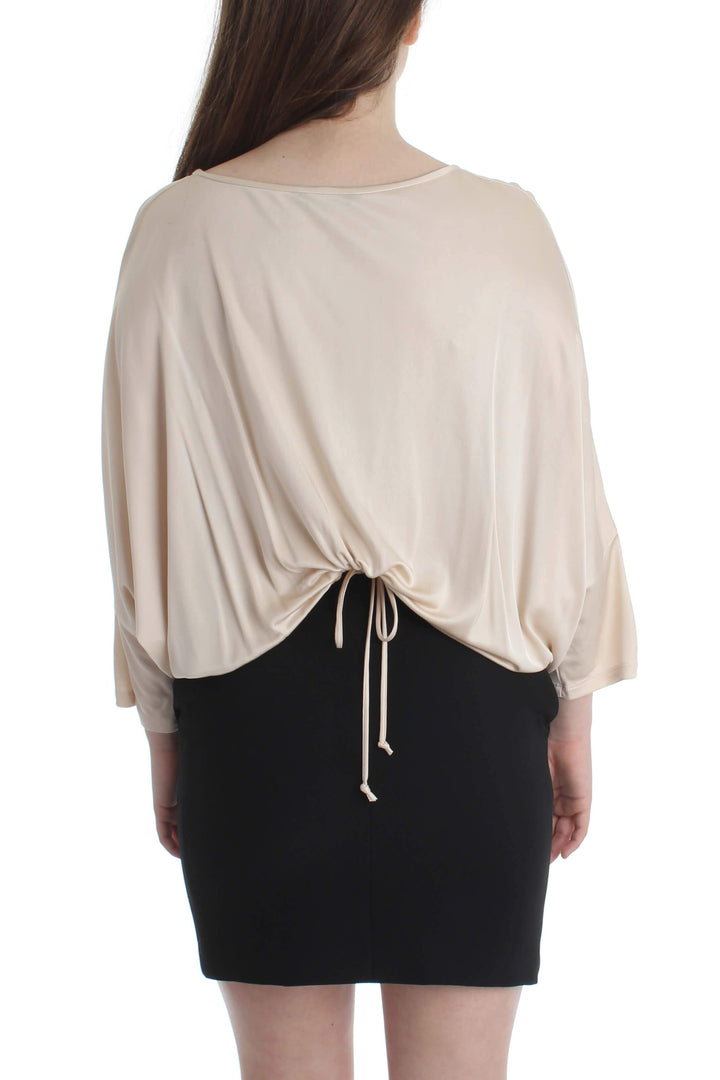 Vestido Black Halo beige, vista posterior – ClosetRehab