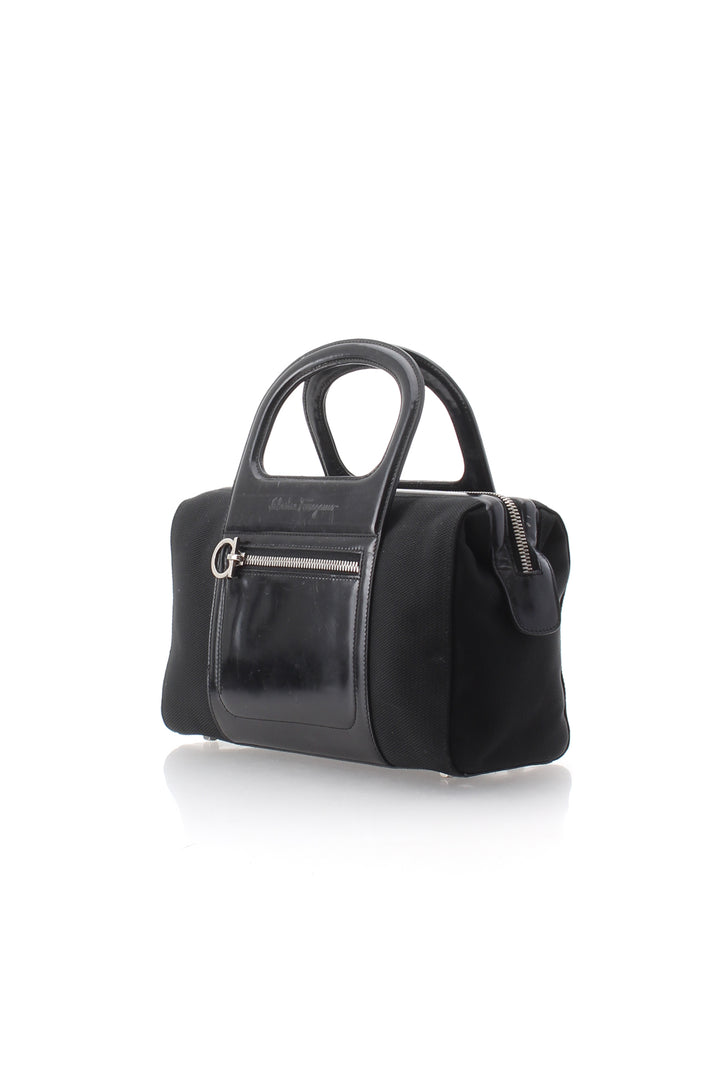 Bolsa Salvatore Ferragamo negro, vista posterior – ClosetRehab