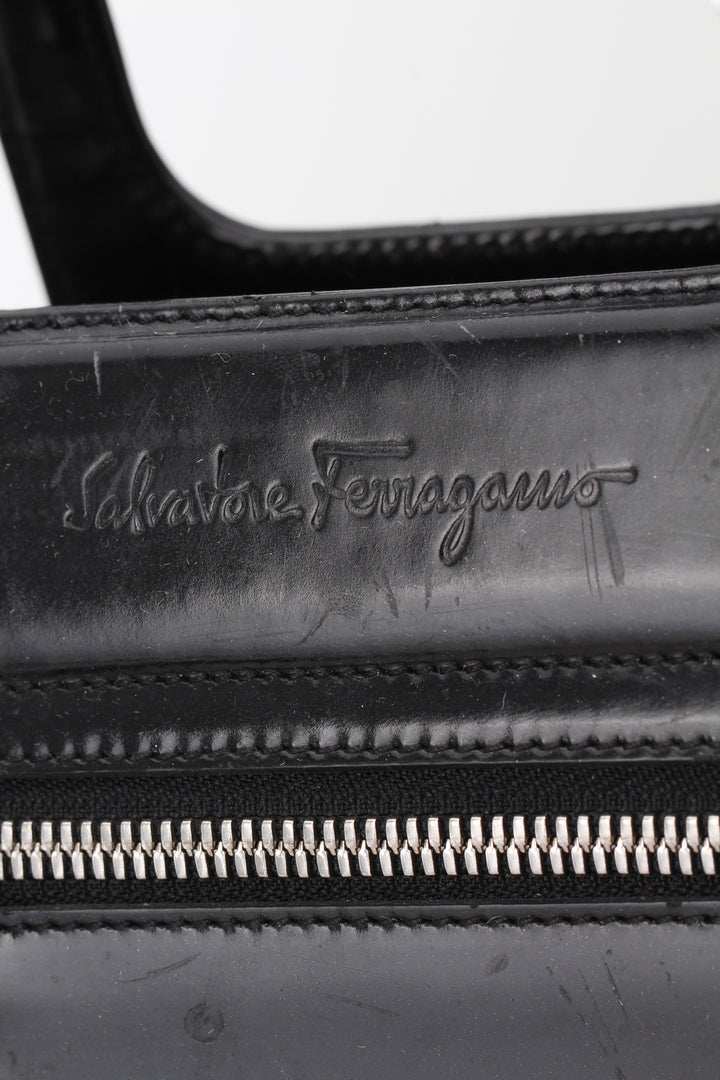 Bolsa Salvatore Ferragamo negro, detalle 6 – ClosetRehab