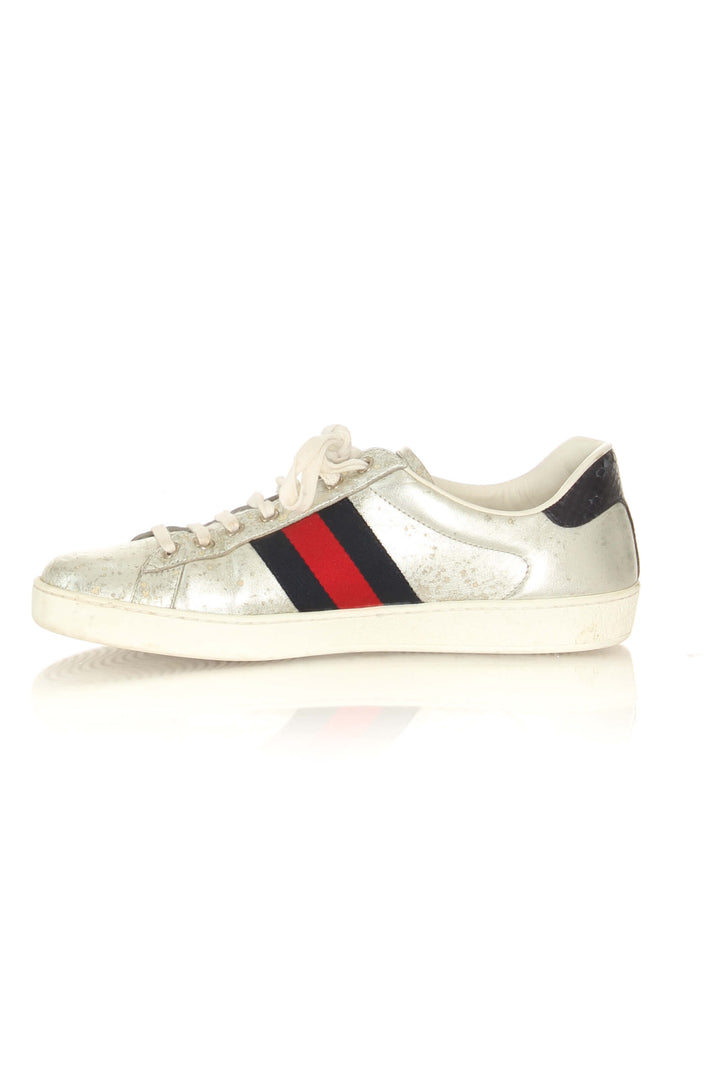 Zapato Gucci gris, detalle – ClosetRehab