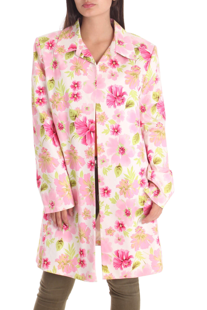 Abrigo Elie Tahari estampado, vista frontal – ClosetRehab