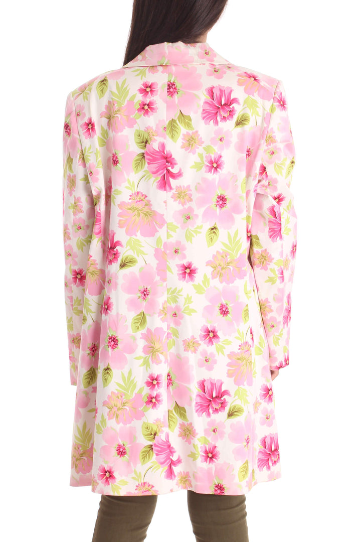 Abrigo Elie Tahari estampado, vista posterior – ClosetRehab