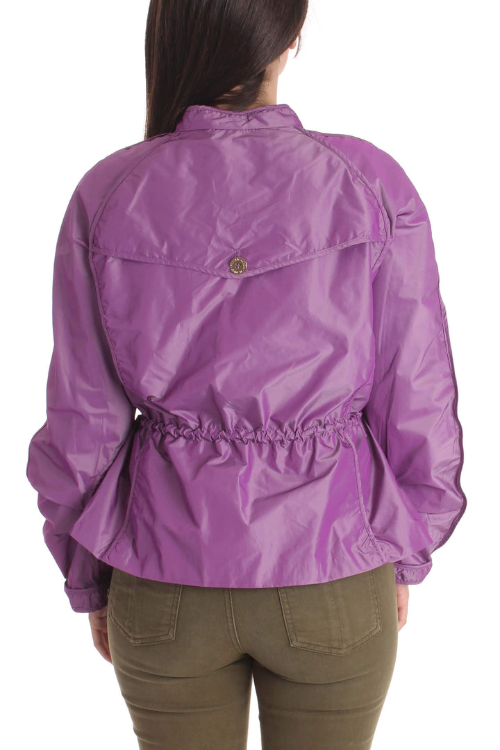Chamarra Purificación García morado, vista posterior – ClosetRehab