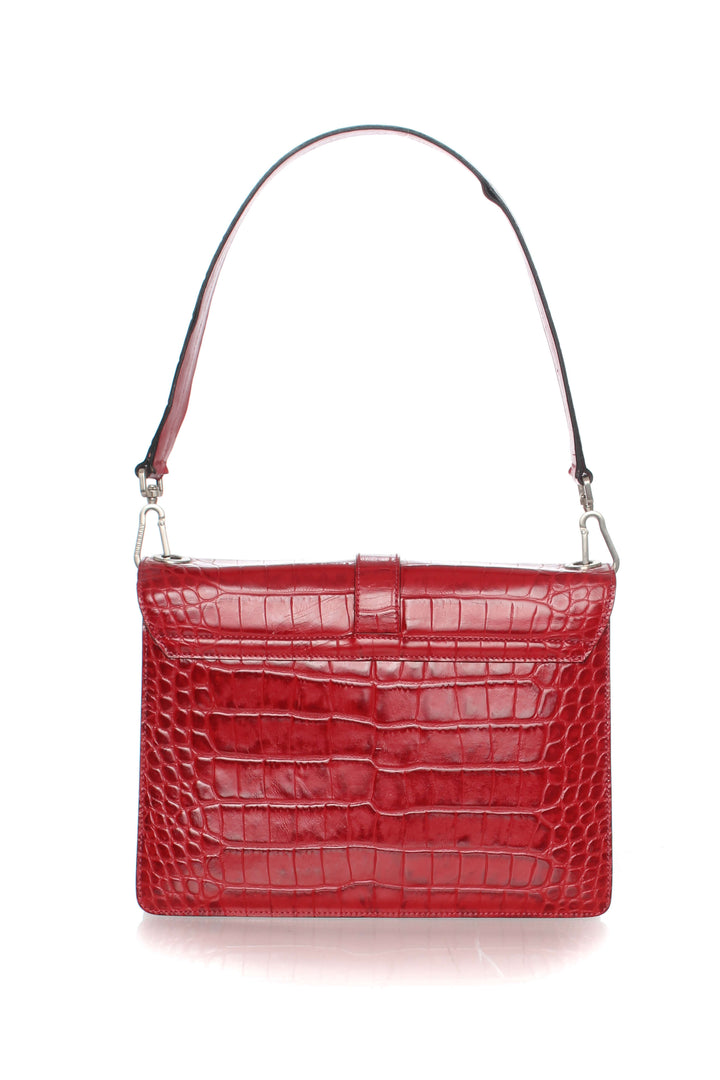 Bolsa Burberry rojo, detalle – ClosetRehab