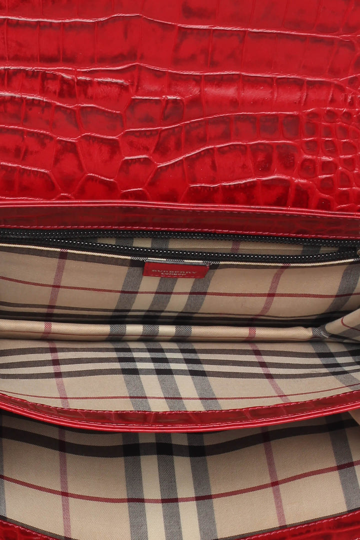 Bolsa Burberry rojo, detalle 6 – ClosetRehab