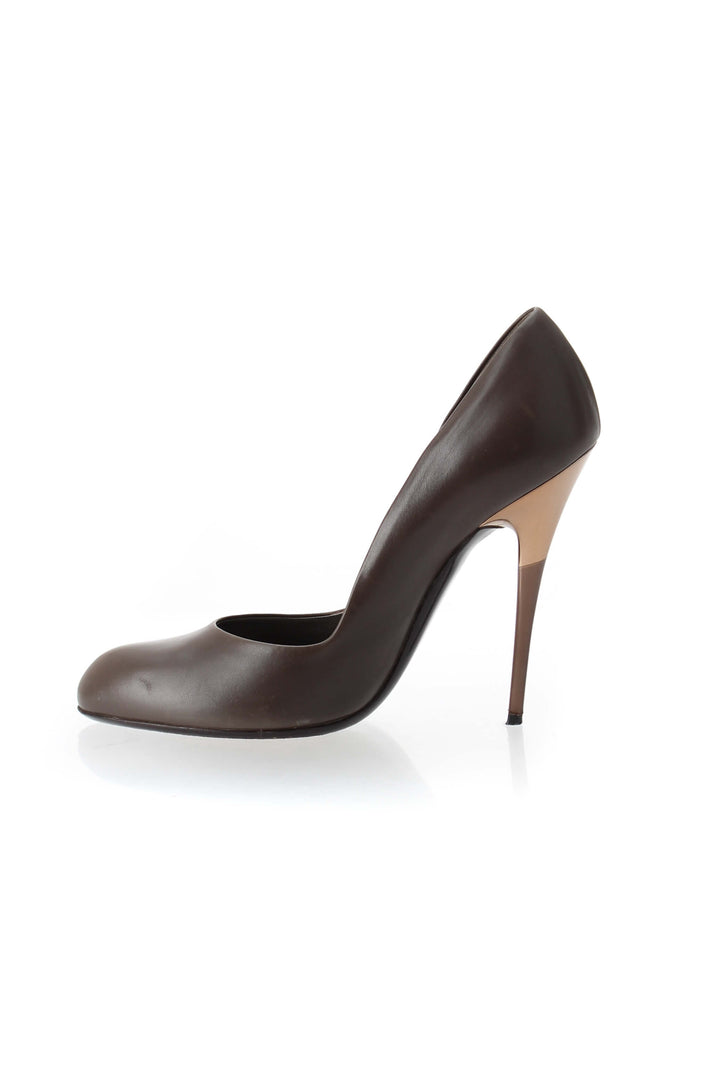 Zapato Salvatore Ferragamo café, detalle – ClosetRehab