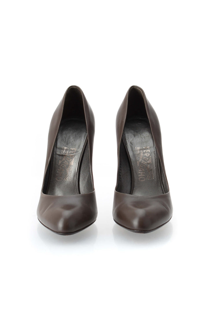 Zapato Salvatore Ferragamo café, detalle 6 – ClosetRehab