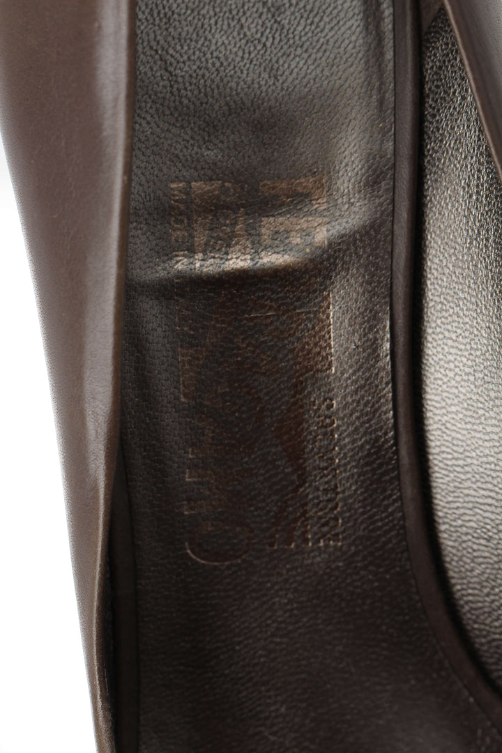 Zapato Salvatore Ferragamo café, detalle 9 – ClosetRehab