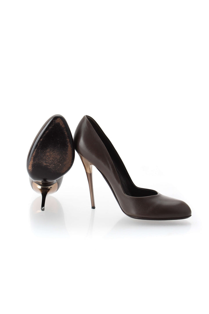 Zapato Salvatore Ferragamo café, detalle 8 – ClosetRehab
